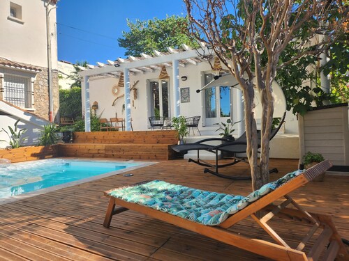 Maisonnette with swimming pool, and dogs subject to acceptance (t10€/jr)