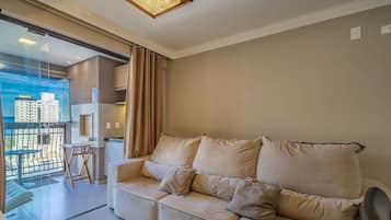 Basic Apartment | Living area | 32-inch Smart TV with digital channels