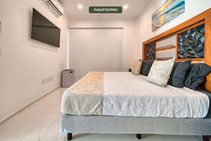 1 slaapkamer, een strijkplank/strijkijzer, reisbedje, wifi