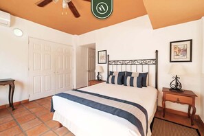 2 bedrooms, desk, iron/ironing board, travel crib
