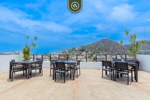 Outdoor dining - Amazing 2BR Condo in Romantic Zone - Rooftop Pool (Puerto Vallarta)