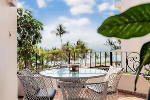 Outdoor dining - Ocean view 2Br Condo-Balcony-Beach-Pool - 303 (Puerto Vallarta)