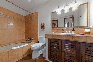 Shower, hair dryer, towels - Ocean view 2Br Condo-Balcony-Beach-Pool - 303 (Puerto Vallarta)