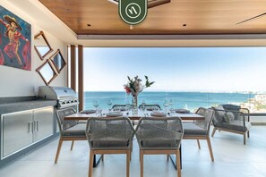 Outdoor dining - "Private Bayview Sanctuary | Quiet Luxury." (Puerto Vallarta)