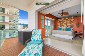 3 bedrooms, desk, iron/ironing board, travel cot