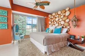 3 bedrooms, desk, iron/ironing board, travel cot