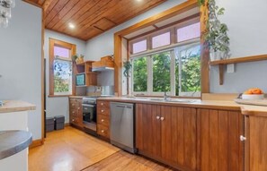 Microwave, oven, stovetop, dishwasher