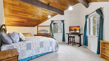 4 bedrooms, iron/ironing board, WiFi, bed sheets