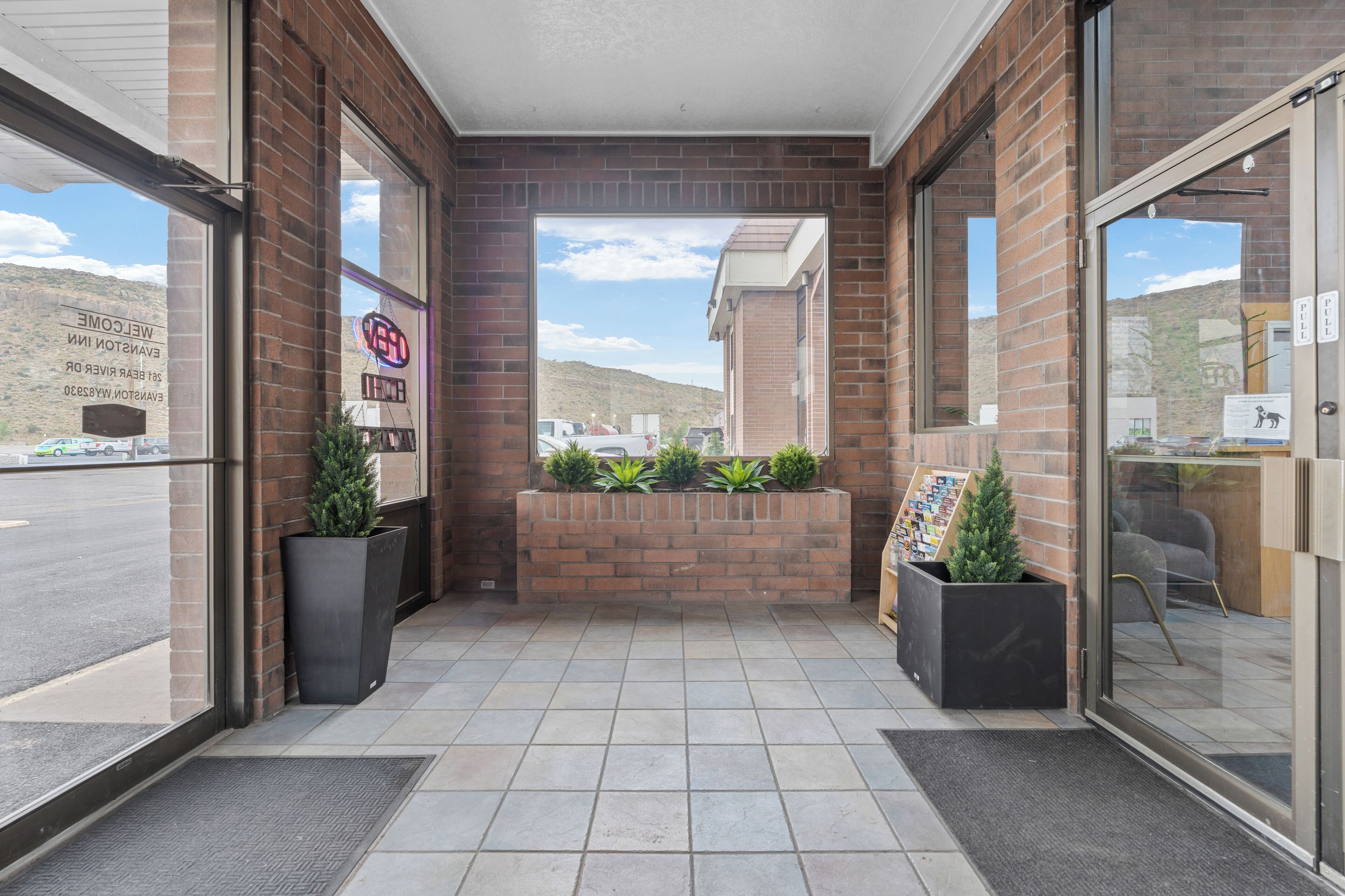 Entrada de la propiedad