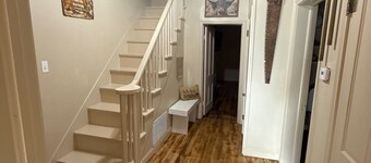 3 bedroom/2 bath, two story rock house is ready to accodomate you and your crew!