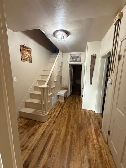 3 bedroom/2 bath, two story rock house is ready to accodomate you and your crew!