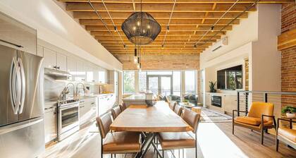 Historic Elegance with Balcony Downtown View