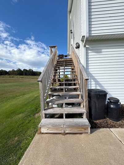 Private 2-bedroom garage apartment in  Newport Center, Vermont.