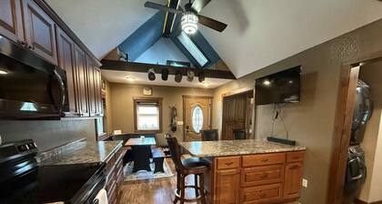 Newly built "tinyish cabin