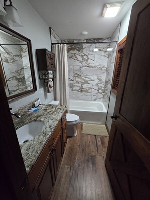 Towels, soap, toilet paper