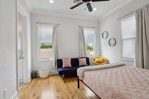 3 bedrooms, iron/ironing board, travel cot, WiFi