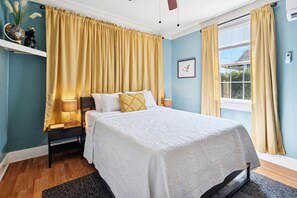 2 bedrooms, iron/ironing board, travel crib, WiFi