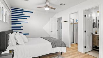 1 bedroom, iron/ironing board, travel crib, WiFi