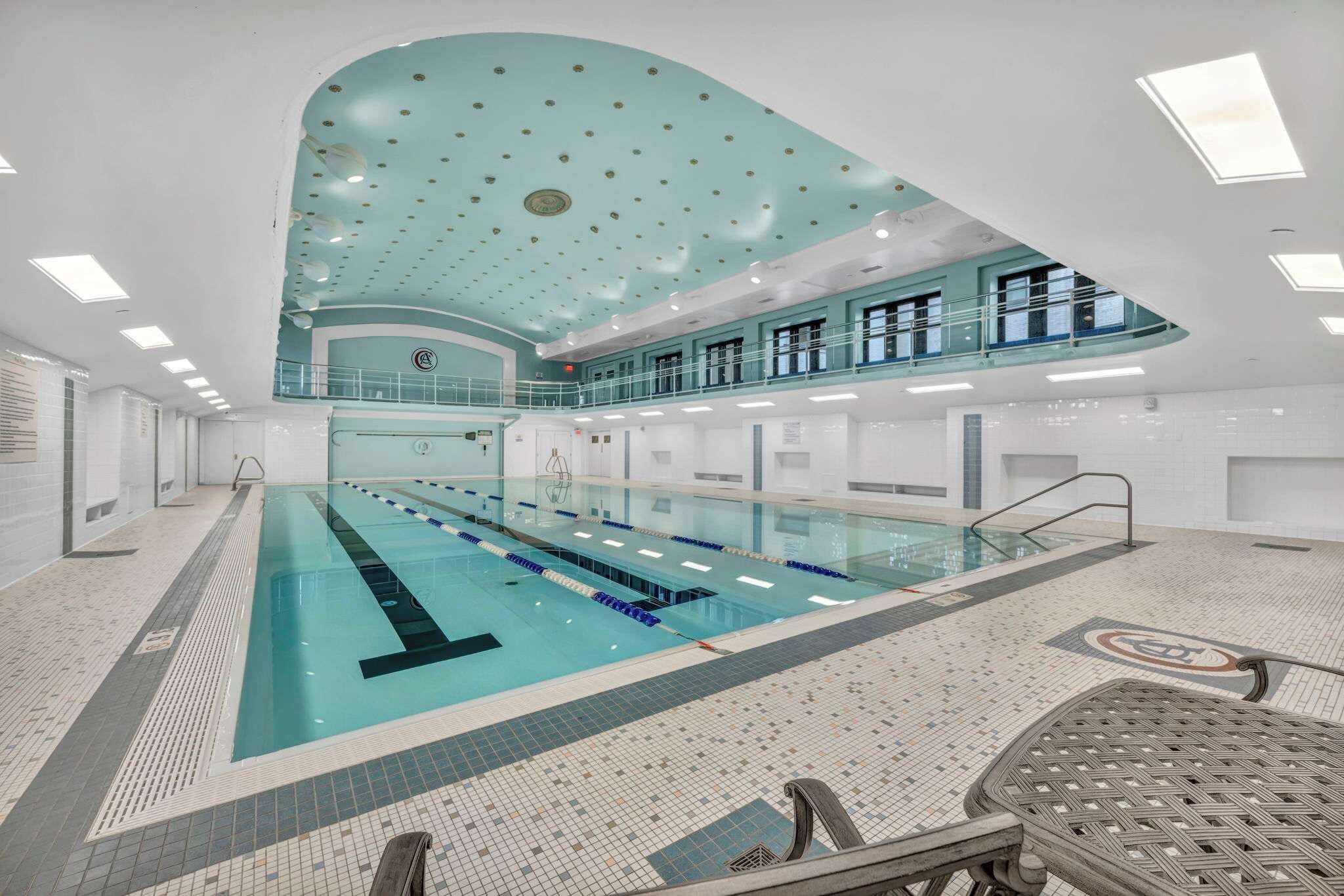 All year round heated indoor pool located in an adjacent building (~2 min walk)