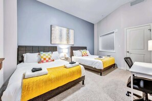 2 bedrooms, desk, iron/ironing board, WiFi