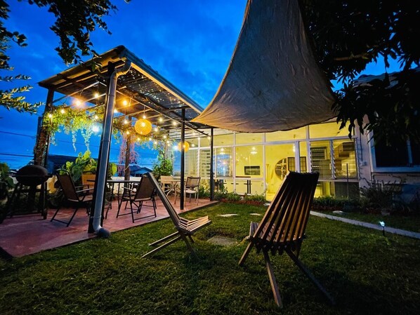 Terrace/patio - Elegant 2 Bedroom Home with Private Magical Garden in Upscale Escalon (San Salvador)