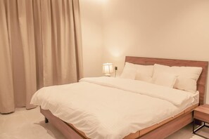 Apartment (2 Bedrooms) | Interior - Trendy and Cozy Apartment in Hittin Compound (Riyadh)