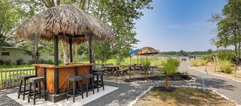 Dock + Backyard Bar: Spacious Barnegat Bay Retreat