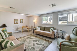 House (6 Bedrooms) | Interior - Dock + Backyard Bar: Spacious Barnegat Bay Retreat (Waretown)