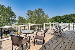 House (6 Bedrooms) | Interior - Dock + Backyard Bar: Spacious Barnegat Bay Retreat (Waretown)