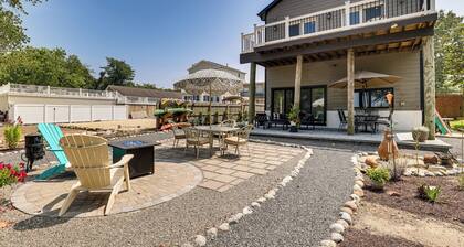 Dock + Backyard Bar: Spacious Barnegat Bay Retreat
