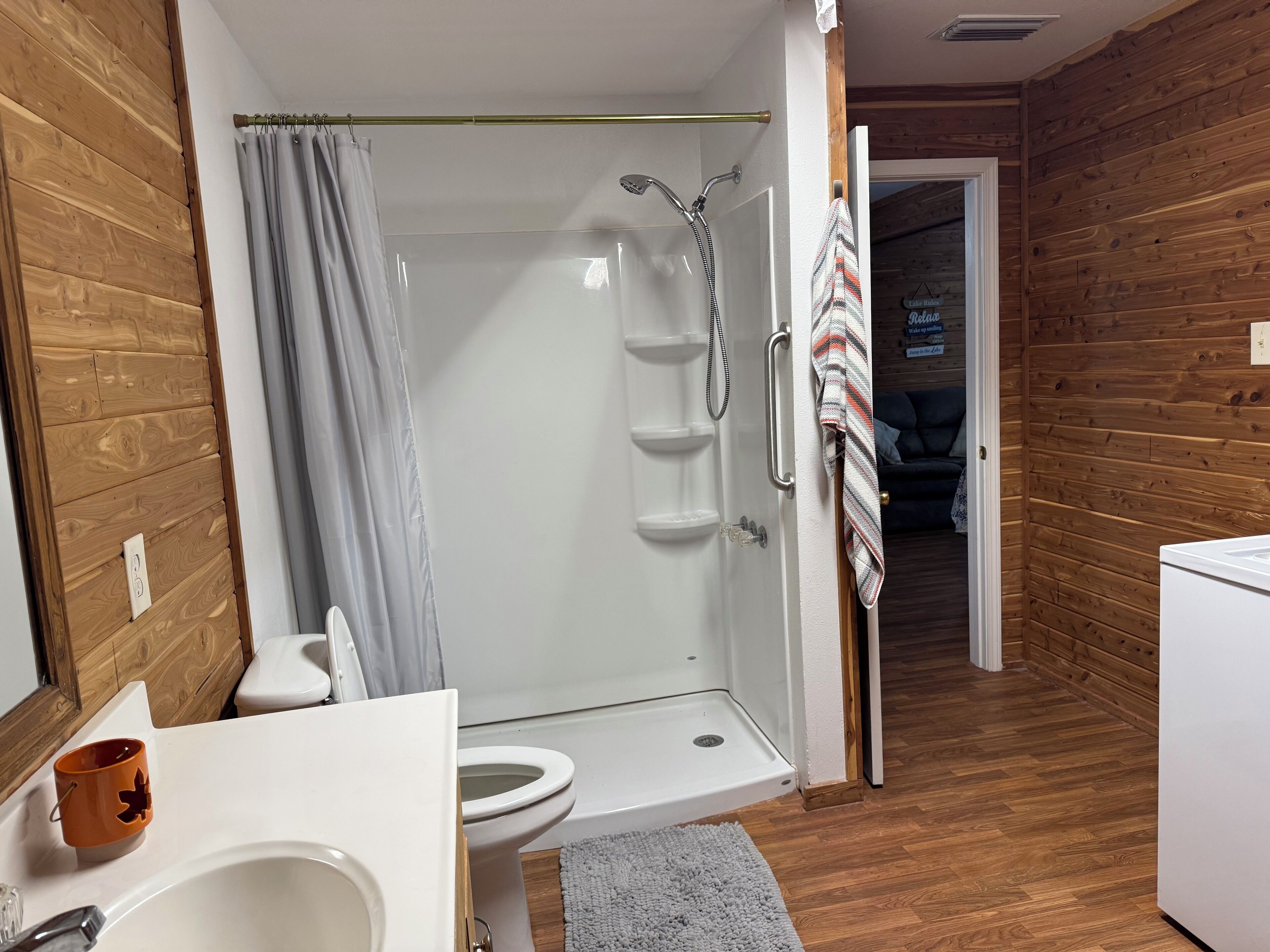 Towels, soap, toilet paper