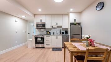 Microwave, oven, stovetop, dishwasher