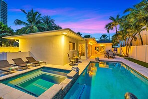 Una piscina climatizada