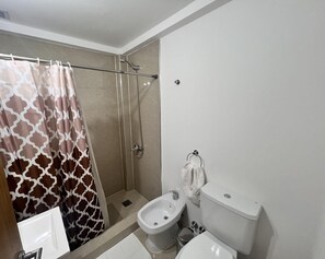 Hair dryer, towels