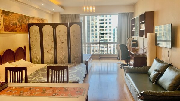 Blackout curtains, iron/ironing board, free WiFi, wheelchair access