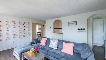 Smart TV, foosball, table tennis, books