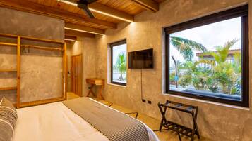 4 habitaciones, acceso a internet y ropa de cama