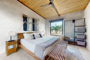 4 habitaciones, tabla de planchar con plancha, internet y ropa de cama 