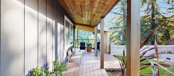 Updated home w/ bocce ball court, large yard, deck & grill - Russian River views