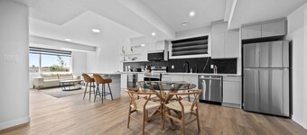 Modern home-style space close to airport. 