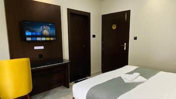 Free WiFi, bed sheets