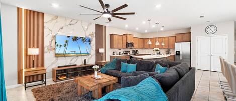 Smart TV, video games, ping pong