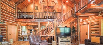 2 Cabins on Private Pond âą Sleeps 30âąSaunaâąHot Tub