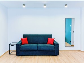 Luxury Double Room, Partial Sea View | In-room safe, desk, iron/ironing board, free WiFi