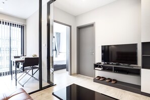 Apartment, 1 Schlafzimmer, barrierefrei, Raucher | Wohnzimmer