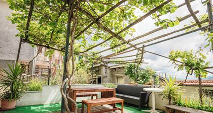 {The Terrace of Cerese}-parking space and garden