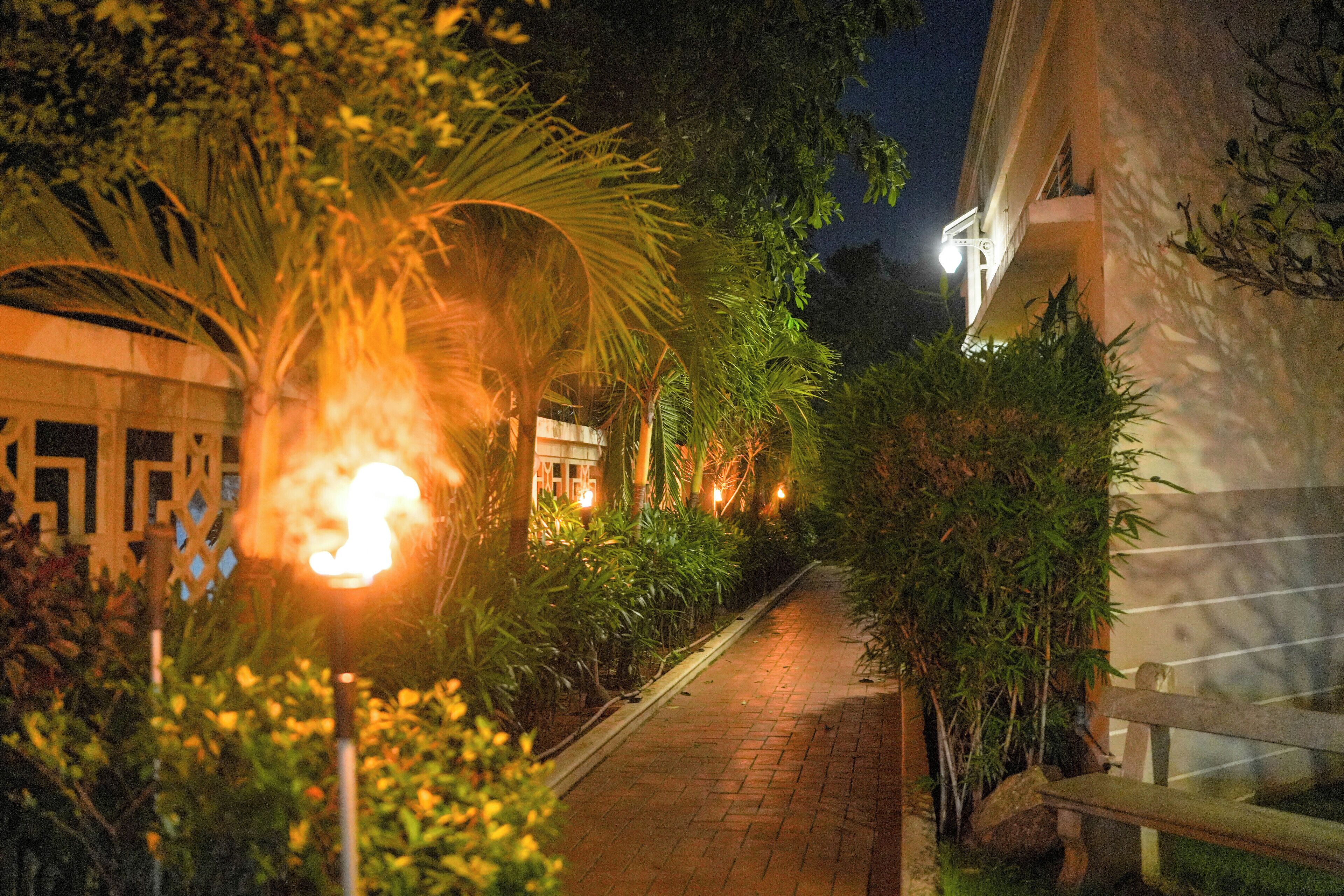 Front of property - evening/night