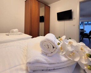 Huoneisto | 2 makuuhuonetta, vuodevaatteet