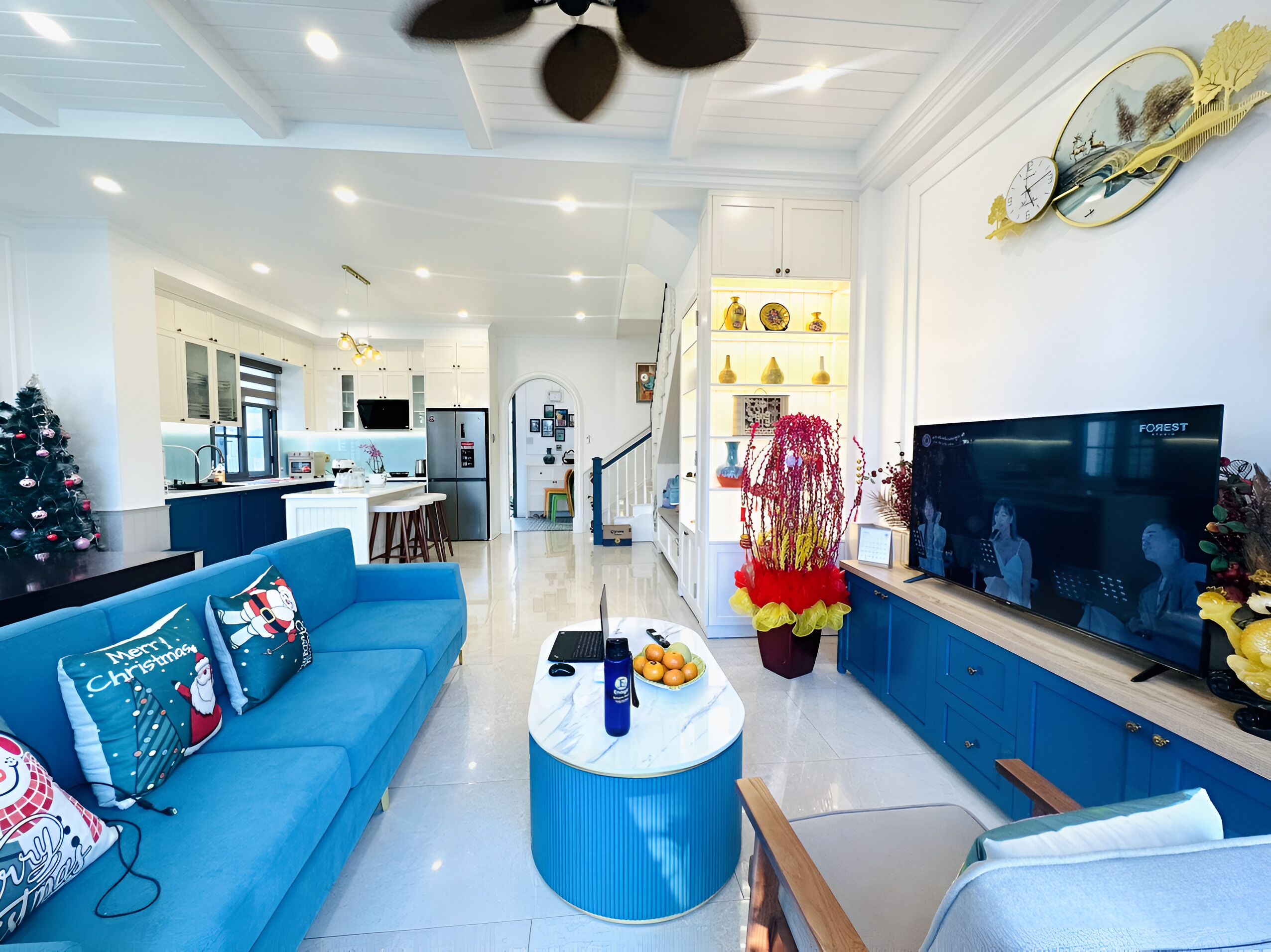 Deluxe Villa, 3 Bedrooms, Balcony, Garden View | Living area