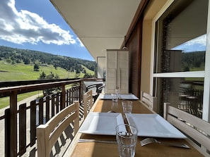 Outdoor dining - Studio for 4, near chairlift, parking (Le Dévoluy)